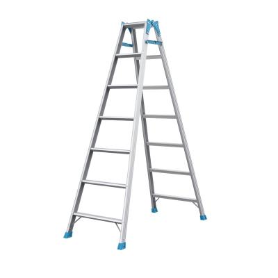 China Folding Ladders Double Side Aluminum Herringbone Ladder for sale