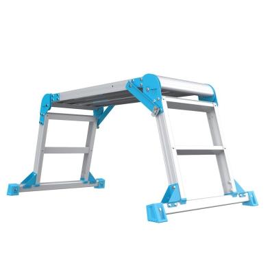 China EN131 Folding Ladders Aluminum Work Platform for sale