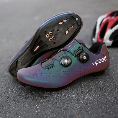 China Breathable cycling shoes with lock shoes men's and women's road bike power shoes mountain bike shoes for sale