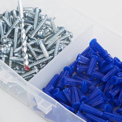 China Most Good Quality 6mm Raw Material Various Colors Plasterboard Fasteners Tapered Plastic Drywall Screws Socket Anchor for sale