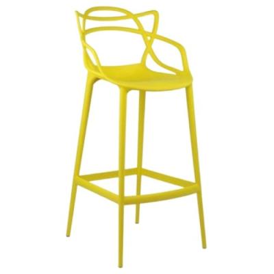 China (Size)high modern stackable plastic colorful bar stool used cheap high quality adjustable single cafe chair for sale