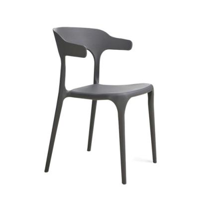 China (Height) Hot Selling Modern Design Adjustable Stacking Horn Plastic Outdoor Dining Chair for sale