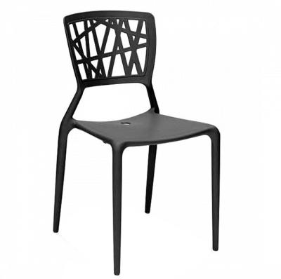 China Poplar Adjustable Single Back Hollow Back Restaurant Leisure Plastic Free Sample (Hight) Dining Chairs For Sale for sale