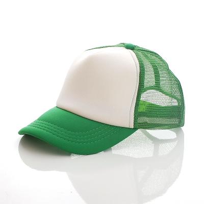 China JOINT Hot Selling High Quality Adult Foam Trucker Caps Mesh Hat White Sponge Foam Mesh Hat 5 Panel Mesh Mesh Snap-back Wholesale Cheap Net Hat for sale