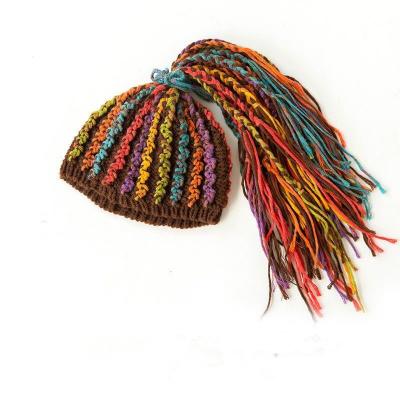 China COMMON Hot Selling Unisex Ethnic Hat Autumn Style Beanie Hat Hip-hop Style Cotton Dreadlocks Woven Autumn Winter Warm Hats Handmade for sale