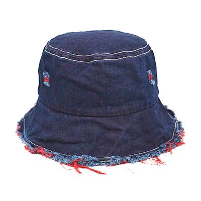 China Fashion Summer Fashion Cool Design Denim Bucket Hat Cowboy Hole Women Sun Hats Fisherman Blue Jean Bucket Hat for sale