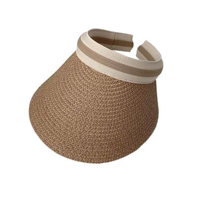 China Comfortable Wholesale Luxury Letters Printing Straw Hat Fashion Lady Beach Straw Wide Brim Straw Hat for sale