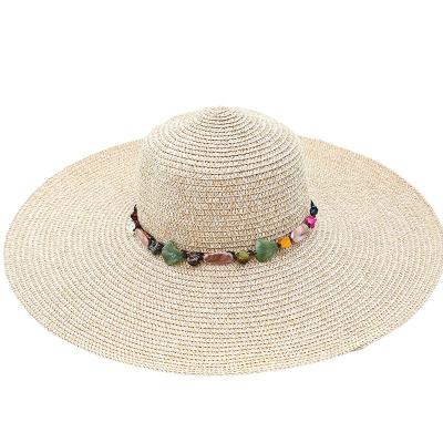 China Straw Hat Luxury Oversize Wide Sunscreen Comfortable Warm Beach Straw Hat Summer Outdoor Travel Vacation Straw Hat Overflow Foldable Straw Hat for sale