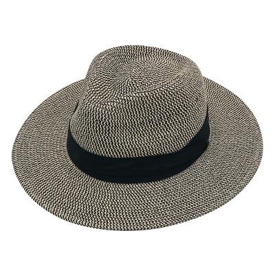 China Newest Wholesale Comfortable Straw Hat Fashion Men's Straw Hat Fashion Men Straw Wide Brim Wide Brim Hat Two Multi Colors for sale