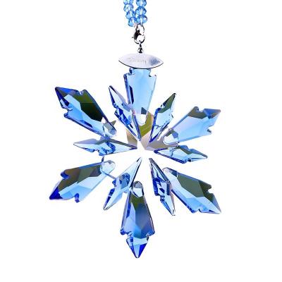 China fresh & modern & feeling & artificial & cartoon & cute & Beautiful Deep Blue Crystal Snow Ornaments For Christmas Decoration And Car Decor for sale