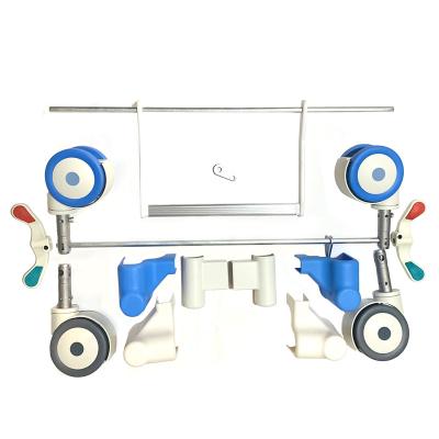 China High Wear Resistance/Low Noise Factory direct sales of central pedal central locking caster system for hospital beds medical equipment wheel casters for sale