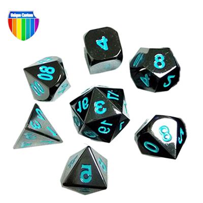 China Zinc alloy/iron/brass/aluminum/stainless metal dies of iron factory quality souvenir/copper factory etc. set custom 3d dice for sale