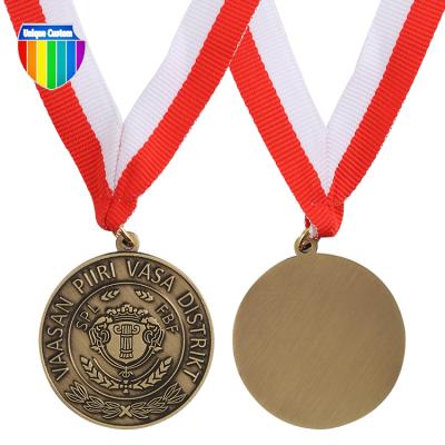 China Europe Customized Medallion Casting Silver Award 3d Souvenir Medal for sale