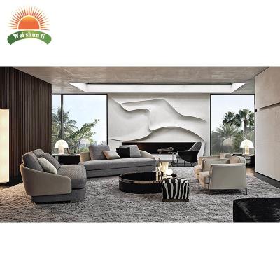 China Removable Cover Sofa Design Living Room Smart Curved Modular Italian Sofa Set Simple Minimalist Designer Sofa Furniture Set for sale