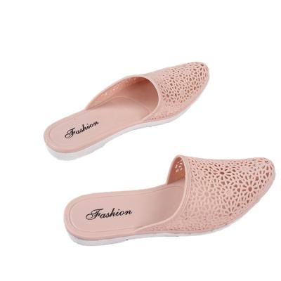 China Cushioning Hot New Design 2022 Fashion Non Slip Home Slippers Flat Women's Slippers Headed Slippers Cool Sandals Flat Women for sale