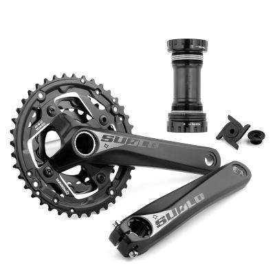 China SUOLO-951-TT-N Mountain Bikes Mountain Bike Crankset 9/10 Speed ​​170mm Crank Arm Crankset BB Lower Crank Arm For MTB Bike Crankset for sale