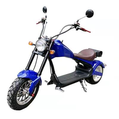 China New Style 1500w Big Inch 60V12AH Citycoco Two Seat 12 Wheel Electric Bike Scooter Electric Bike For Adult 1900*750*1400MM for sale