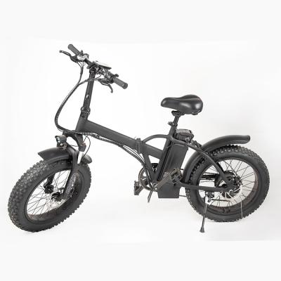 China 6 Speed ​​Aluminum Alloy 48V500W Speed ​​Assisted Variable Folding Wide Tire Snowmobile Electric Bicycle for sale