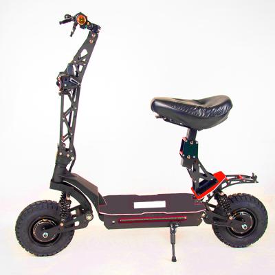 China 2021 Hot Sale 13 Inch 72V6000W Unisex Electric Scooter Double Drive Folding Scooter for sale