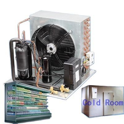 China Refrigeration parts r22 refrigeration hermetic compressor condensing unit for cold room storage for sale