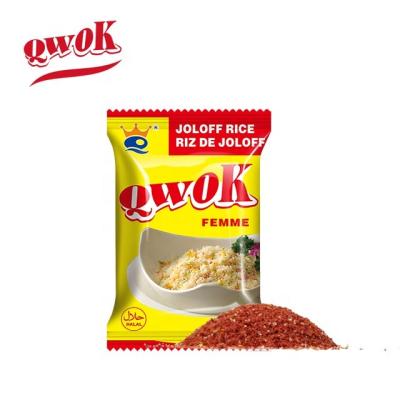 China Qwok Blend Dry Seasonings 10g Joloff Rice Bouillon Powder OEM Halal Service for sale