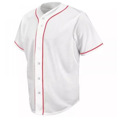 China Sublimation Printing Antibacterial Custom Baseball Tank Tops , High Quality Button Down Baseball Tops for sale