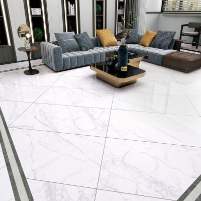 China Modern PORCELANATO WHITE PORCELAIN FLOORING GLAZED CERAMIC TILES FULLY POLISHED PORCELAIN GLAZED WALL TILES for sale