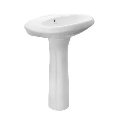 China Goodone Space Saving Modern Cheap Stand Alone Pedestal Wash Basin for sale