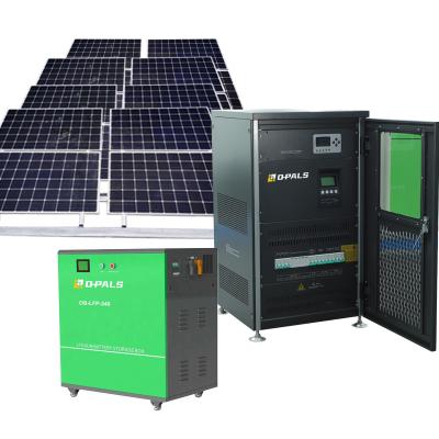 China OpalsElec 10000w Home Solar Panel Kit Power Generator 5KW Off Grid 10kw Home Solar Power Systems for sale