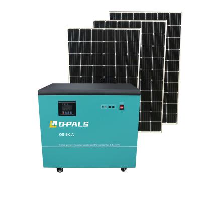 China 3kw Solar Power System Home Solar Powered Home Use 3.5kwh-3kw Off Grid Solar Power System Set for sale