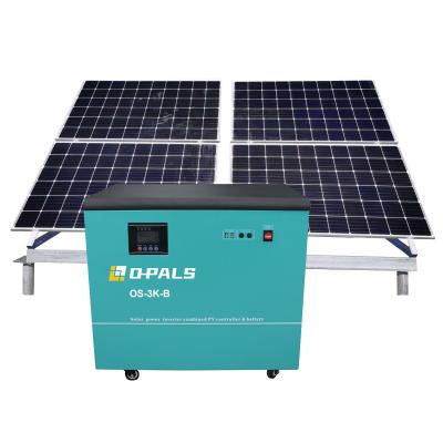 China 5.3kwh-3kw home off grid solar power system set 3kw solar power system solar power for home use for sale