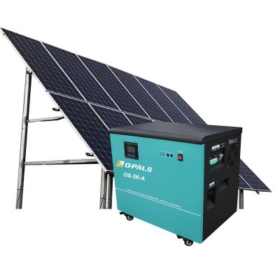 China 5000w 220v 4500Wh Mini Home Solar Power System 5kw 220v Solar Power System Solar Generator Set for sale