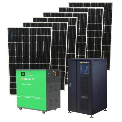 China OpalsElec Home Solar Power System 10-100kw Photovoltaic On Grid Solar Power System Hybrid For Power Station for sale