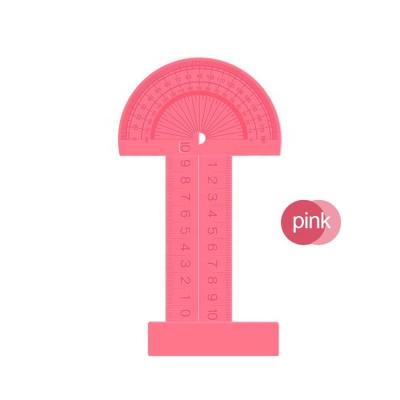 China PP Factory Price Kids Fun Gear 5 In 1 Digital Flexible Multi Function Angle Measuring Ruler for sale