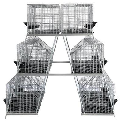 China Best Viable Selling High Quality New Design Low Carbon Steel Wire Farm Rabbit Cage Farm Animal Cage for sale