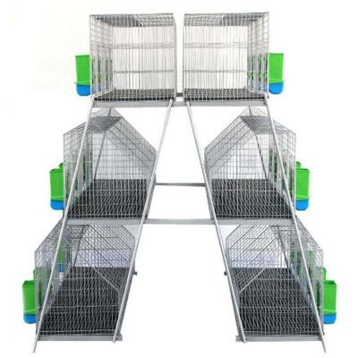 China High Quality Farmhouse Steel Wire Rabbit House Rabbit Cage Industrial Viable Hot Selling Low Carbon Rabbit Breeding Cage for sale