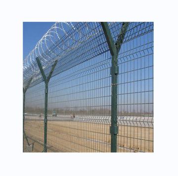 China ECO FRIENDLY Galvanized Powder Coated Durable Airport Security Anti Climb Gates High Fence Wire Mesh for sale