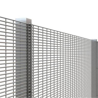 China ECO FRIENDLY High Quality Galvanized PVC Coated Airport Small Hole Barrier Anti Climb 358 Fence for sale