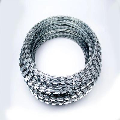 China Professional Manufacture Large Protection Hot Dip Galvanized Razor Barbed Wire High Quality Razor Barbed Wire for sale