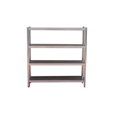 China Store Display Stand Factory Supply Commercial Third Layer Stainless Steel Shelf Kitchen Stainless Steel Shelf for sale