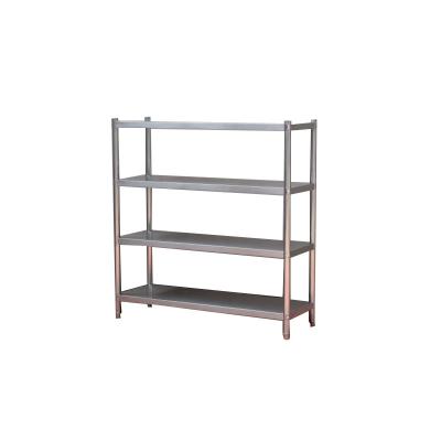 China Store Display Stand The Factory Supplies Commercial 304 Stainless Steel Shelf Kitchen Racks Stainless Steel Shelf Storage for sale