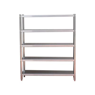 China Store Display Stand Supply Low Price Commercial Multi Layer Stainless Steel Shelves Storage Rack Shelving for sale