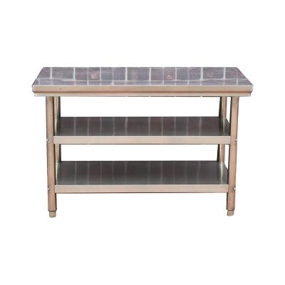 China Modern Good Quality Easy To Install Stainless Steel 3 Layer Stainless Steel 10ft-workbench for sale