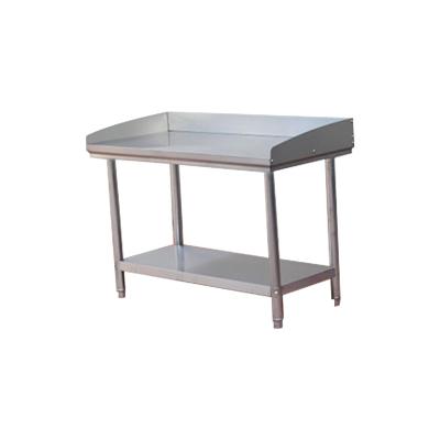 China Modern Oem Custom 2 Layer Workbench Table Stainless Steel With Adjustable Feet for sale