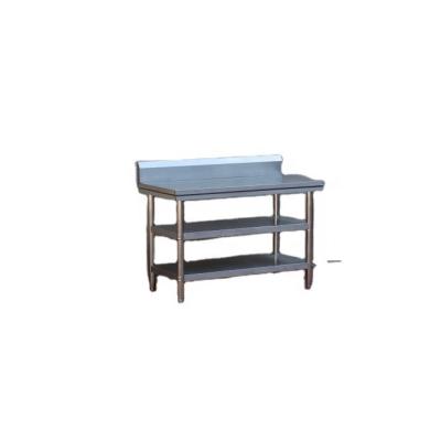 China Restaurant Stainless steel round tube work table stainless steel working table laboratory stainless steel working table for sale