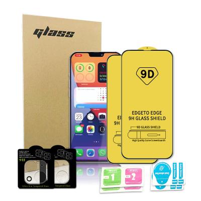 China Wholesale New Arrival Explosion-proof Tempered Glass Screen Protector For iPhone 13 13 Pro 3D 9H Max Mobile Phone Lens Camera Protector for sale