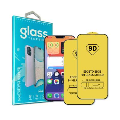 China 2021 New Pattern 9H 2.5D Anti-oil Full Glue Explosion-proof Cover Printing Tempered Glass Film Screen Protector For iPhone 11 12 13 13 Pro Max for sale