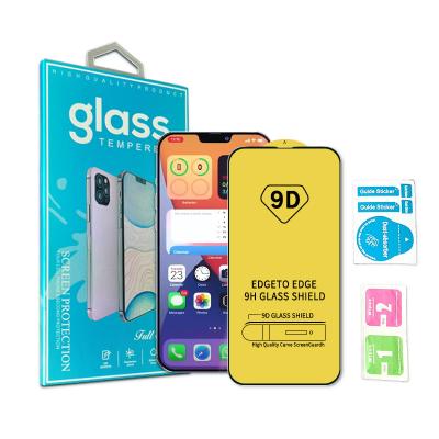 China 2021 Wholesale New Arrival Silk Mobile Phone Factory Printing Tempered Glass Screen Protector For iPhone 13 Series for sale