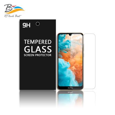 China 99% Transparency Ruite 2.5D Clear Flat Glass Screen 9H Glass Protector For Huawei Y6 for sale