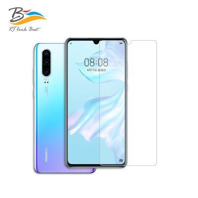 China 99% Transparent 9H Shield 2.5D Glass Mobile Edge Tempered Glass For Huawei P30 Screen Protector for sale